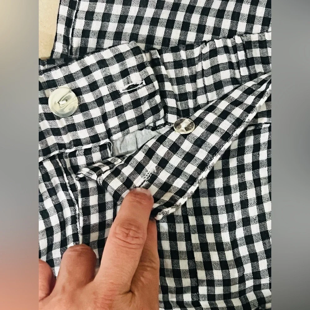 Free People Freehold Gingham Pants Trouser bohemian , sun relax boho in size S - Picture 15 of 16